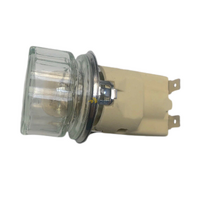 Genuine Smeg Oven Lamp Light Bulb Globe + Glass Cover|Suits: Smeg FS64MFW/A