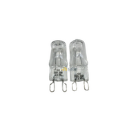 2x Chef 624 Wall Oven Halogen Lamp Light Bulb Globe|25W|Suits: Chef CVE624SA