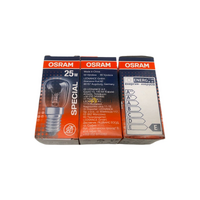 3x Electrolux Top Mount Fridge Lamp Light Bulb Globe|Suits:ETE5200SB*01