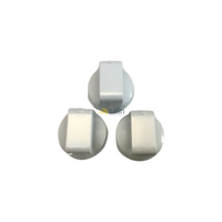 3x Genuine Chef 615 Gas Cooktop White Control Knob|Suits: Chef 943253552