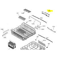 AEG Dishwasher Upper Basket Adjustment Left - 8074857130