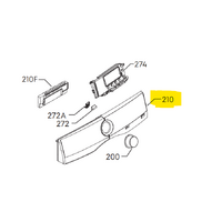 AEG Lavamat 9000 Series LF9C1612AQ Control Panel Plastic - 4055539896