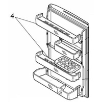 Mitsubishi Fridge Door Shelf MR-C375 MR-C405 - KIEP89118