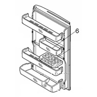 Mitsubishi Fridge Half Width Door Shelf - KIEP89119
