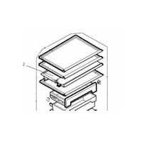 Mitsubishi Electric Fridge Half Folder Shelf (Rear Half) - KIEHJ3427