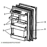 Mitsubishi Fridge MR-260G Door Bottle Shelf - KIEW02124