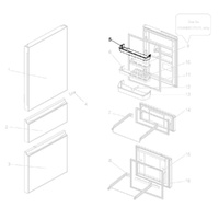 Mitsubishi Fridge Upper Top Shelf MR-CX370EJ CGX402EP - KIEZ87118