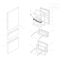 Mitsubishi Electric Fridge Door Shelf Middle - KIEZ88118
