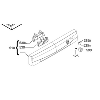 Simpson Dishwasher Panel and Handle White - 8086161257