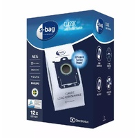 Electrolux S Bag Classic Long Performance Vacuum Bags - 12 Bags Mega Pack