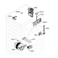 Electrolux Washing Machine Upper Main PCB - A03869017A