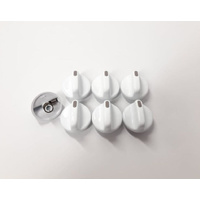 Fisher & Paykel Oven White Knob (Pack of 7) - 572424P [NOW USE 89048]