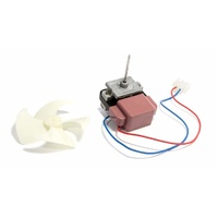 Fridge & Freezer Fan Motor - 15W 220-240V 45mm Long Shaft w/ Connector Plug & Fan Blade