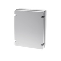 Geros Electrical Junction Box Plain Lid Smooth Walls ABS IP65 300x300x120mm - GR17244