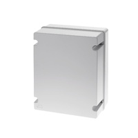 Geros Electrical Junction Box Plain Lid Smooth Walls ABS IP65 380x300x180mm - GR17246