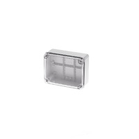 Geros Electrical Junction Box Transparent Lid Smooth Walls ABS IP65 190x140x75mm - GR17211