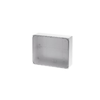 Geros Electrical Junction Box Transparent Lid Smooth Walls ABS IP65 240x190x90mm - GR17214