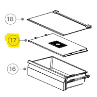 Haier Fridge Bin Cover Shelf HRF420BC - H0060875298