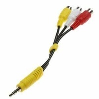LG Television Cable Connector 3.5mm To RCA-YWR Yellow White Red - EAD61273123
