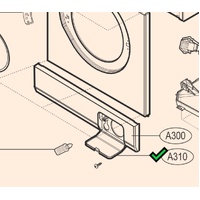 LG Washing Machine Pump Filter Cover Flap - MBL57071201