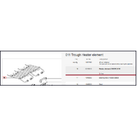 Miele Cooktop Trough Element CS 1312 - 8340840