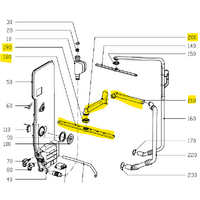 Miele Dishwasher Middle Spray Arm Feeding Tube - 5797290