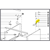 Miele Warming Warmer Drawer Soft Closing Arm - ESW6229 8127920