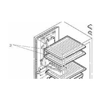 Mitsubishi Refrigerator Crystal Shelf - KIEKQ8420