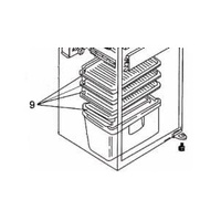 Mitsubishi Fridge Glass Shelf - KIEM58430 KIELV1430