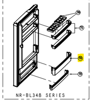 Panasonic Fridge Door Bottle Shelf NR-BL268 - CNRAD-377650
