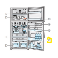 SAMSUNG Refrigerator Bottle Guard Door Shelf - DA63-04791A