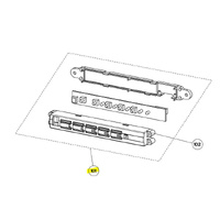 Smeg Rangehood Switch Board SHIB90LEDSS SHB90LEDSS SHC700X